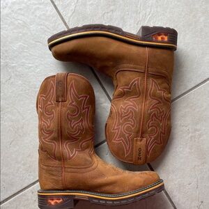 Justin Boots Tan Leather Western Footwear